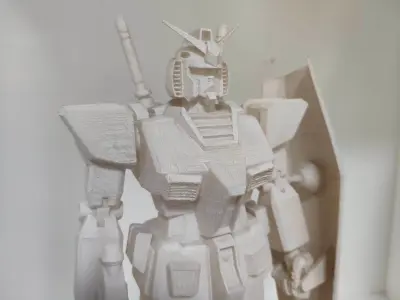 GUNDAM mobile suite robot - with multiple files mesh and vector 3D print model