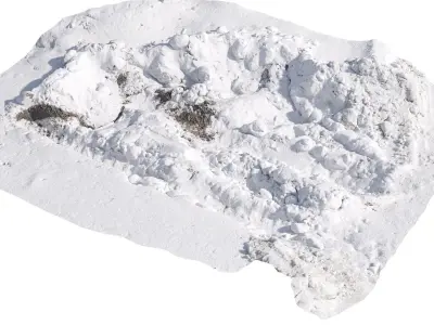 Hole in the snow 2 3D model