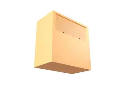 Park Rubbish Bin v1 003 Low-poly 3D model