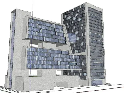 vacation spot-Resort-Fashion Leisure Hotel-0129 3D model