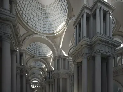 Doric Hall 3D model