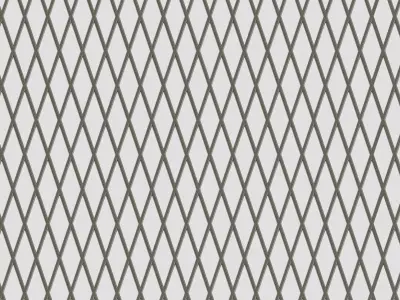 Open Lattice Plate 3D Model Low-poly 3D model