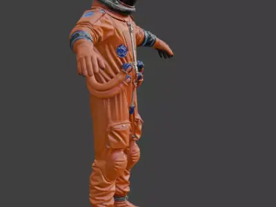 High Poly Astronaut Spacesuit Cinematic Detail 4K PBR Textures 3D model