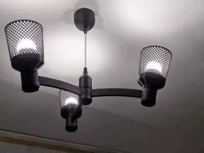 Chandelier Lamp modular E-14 3d print 3D print model