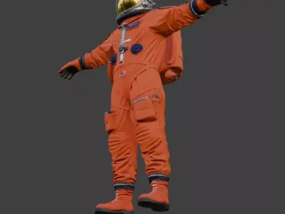 Astronaut Spacesuit Cinematic Detail 4K PBR Textures 3D model