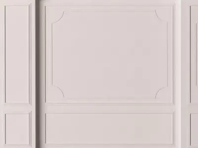 Classic 3D Wall Panel Elegant Design for Interior Decor 18 3D model