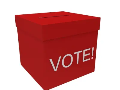 Voting Box 3D model