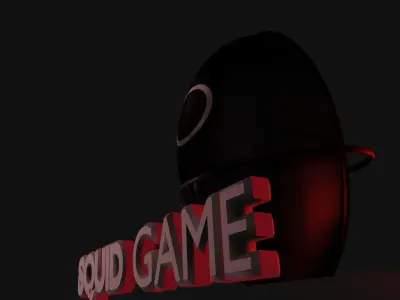 Basic Sqiud Game Mask  3D model