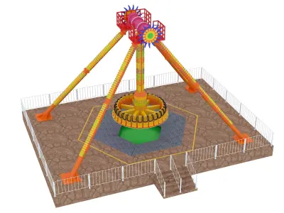 Amusement Funfair equipment 3D model