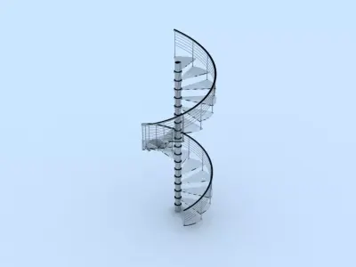 Spiral Stairs 3D model