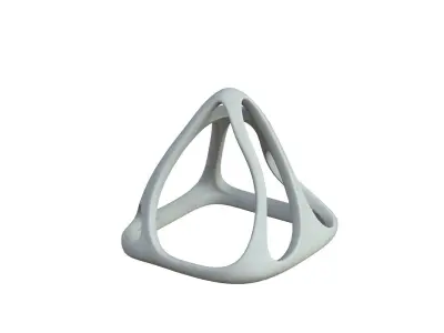 SciFi Cube Object No 58442 Low Poly Shape Low-poly 3D model