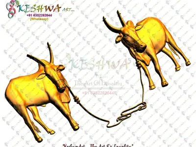 cow stl golden ox 3D print model