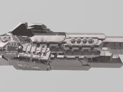 FLEET CORE - 03 FED UNION CRUISER 3D print model