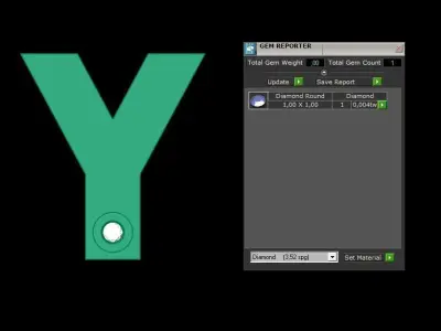 Alphabet Y Pendant  3D print model