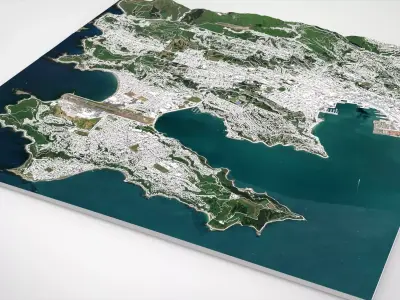 Cityscape Wellington New Zealand 3D model