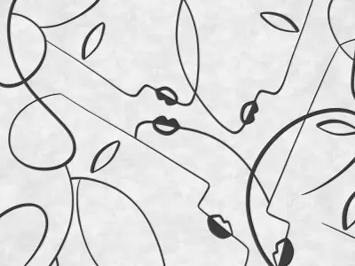 Abstract Faces Collage  Texture