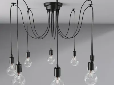 Wire Jungle Pendant Lights 3D model purchase