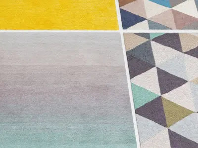 Carpet collection carpets pieces 3D model