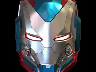 Iron Patriot war machine MK2 3d printable model 3D print model