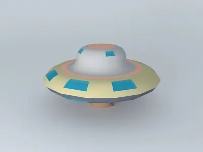 UFO with interior Free 3D model