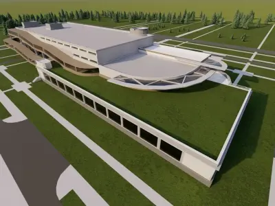 Futuristic Skyscraper-Building office-Modern office 3D model get