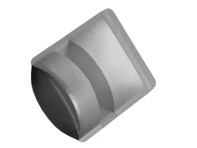 Plastic pouch bag packing 16x24 cm 06 3D model