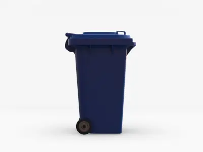 Plastic Trashcan 3D model