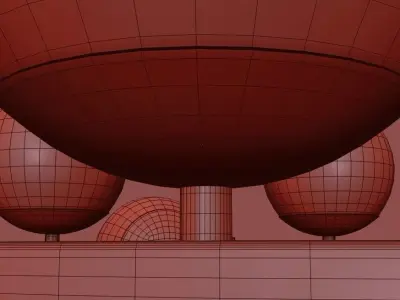 Chandelier Odeon light 3D model