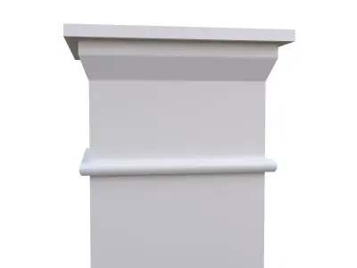 Classic Architectural Pillar Column Low Poly PBR Low-poly 3D model
