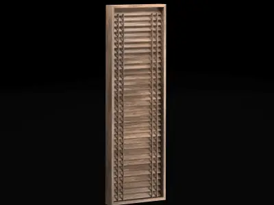 Modern Aluminum Wooden windows 3D model