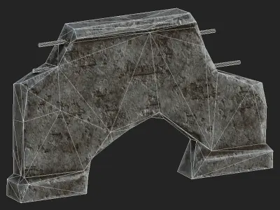 Wall 04 Pbr Low-poly 3D model