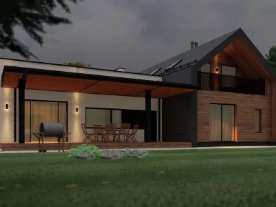 Barn house  3D model