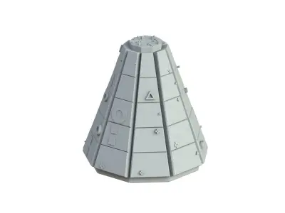 Sci Fi Object No 2835 Low Poly Low-poly 3D model
