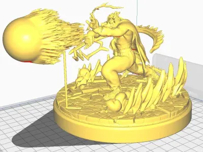 Ryu Street Fighter 6 Hadouken 3D print model