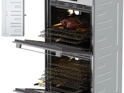 Bosch 800 Series Double Wall Oven 30 3D model