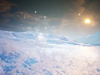 Arctic Landscape 25 Assets Low-poly 3D model