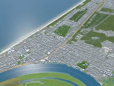 Jurmala Latvia Low-poly 3D model