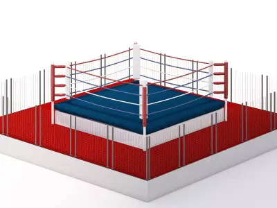 Boxing Ring Low-poly 3D model