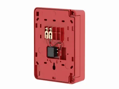 Manual Fire Alarm with Key 3D model