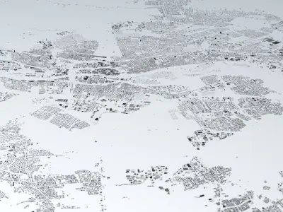 Bremen Streets and Buildings 3D model