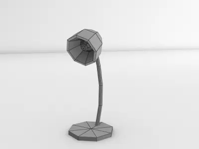 Simple Desk Lamp Low-poly 3D model
