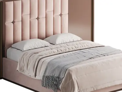 Fara Bed Design Intricately Designed Pakistani Bed 3D model