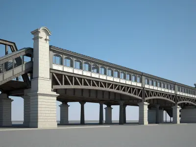 Elevated Railway 3D model