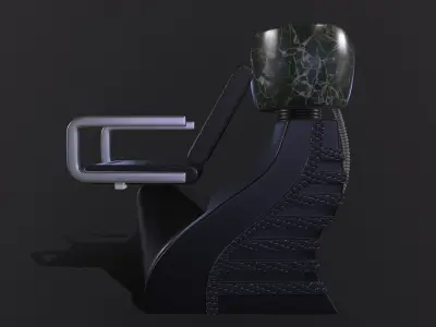 SALON CHAIR Low-poly 3D model