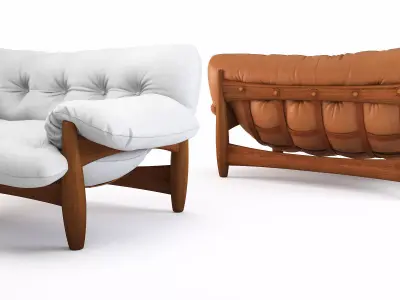 Mole Sofa 2 seat 3D model