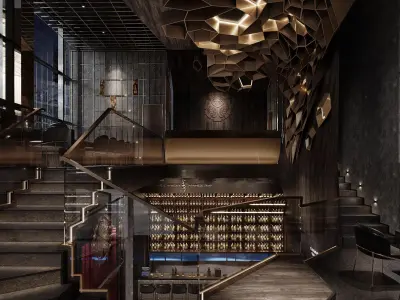 night club  interior 3D model