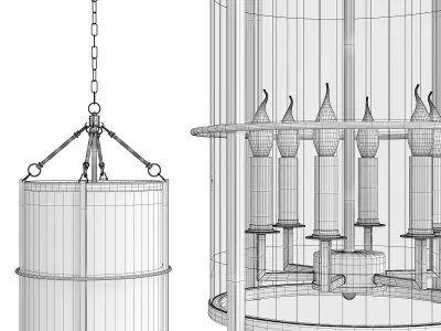 Arte Lamp MEGREZ Low-poly 3D model
