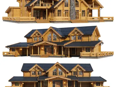 Modern house V103 3D model