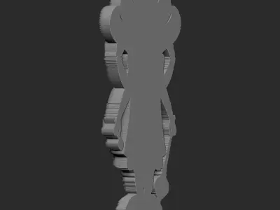 Lord Vishnu With Sheshnaga 01  3D model