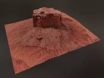 Canyon Cliff A - Scan 3D model
